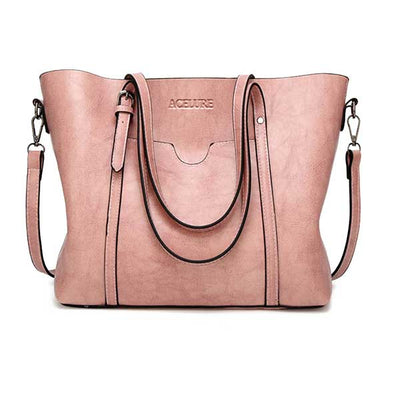 ACELURE Women bag Oil wax Women's Leather Handbags Luxury Lady Hand Bags With Purse Pocket Women messenger bag Big Tote Sac Bols