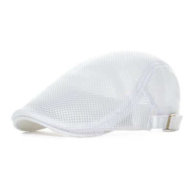 Summer Men Women Casual Beret Hat Ivy Flat Cap Cabbie Newsboy Style Gatsby Hat Adjustable Breathable Boina Mesh Caps 124