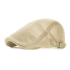 Summer Men Women Casual Beret Hat Ivy Flat Cap Cabbie Newsboy Style Gatsby Hat Adjustable Breathable Boina Mesh Caps 124