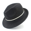 Fashion Women Men Wool Gangster Trilby Fedora Hat For Elegant Lady Gentleman Trilby Felt Homburg Church British Derby Caps