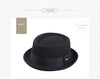 Sedancasesa New 2018 Fashion 100% Australia Wool Men's Fedora Hat with Pork Pie Hat for Classic Church Wool Felt Hat FM017028