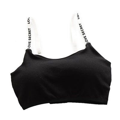 Women Crop Tops Camisole Camis Solid Colors Underwear Strappy Padded Bra Tops Cotton Vest Tank Top