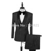Brand New Groomsmen Royal Blue Groom Tuxedos Shawl Lapel Men Suits Wedding/Prom Best Man Blazer ( Jacket+Pants+Tie ) C261