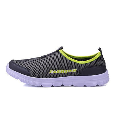 Fashion Summer Shoes Men Casual Air Mesh Breathable Slip-on Large Sizes Flats Mens Trainers Sneaker Lovers Loafers Shoe
