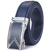 Plyesxale Men Belt 2018 Cowhide Genuine Leather Belts For Men Luxury Automatic Buckle Belts Brown Black Cinturones Hombre B55