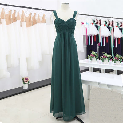 Women Pleated Bridesmaid Dresses Elegant Ruched High-waisted Long Formal Wedding Party Dresses for 2018 Vestido Bridesmaid Dress