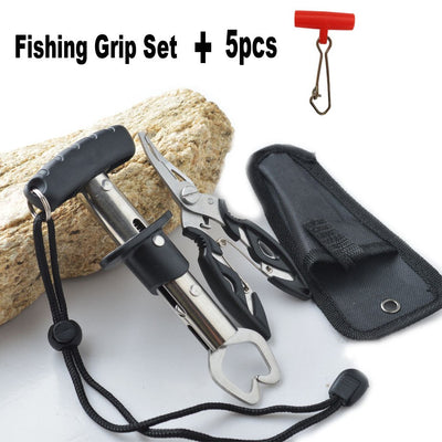 Fishing Pliers Fish Grip Tools Set Fish Lip Gripper Grabber Grip Holder Stainless Steel Hook Fishing Tackle
