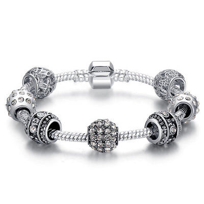 Elegant Crystal Charm Bracelet  free shipping US &Canada 3- 7 day