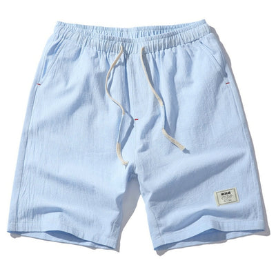 Hot Fashion Men Short Pants Summer Linen Men Shorts Casual Slim Solid Beach Bermuda Shorts