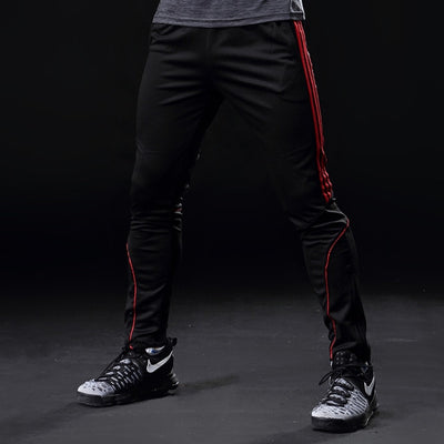 Sport Running Pants Men With Pockets Athletic Football Soccer Training Pants Elasticity Legging jogging Gym Trousers 319
