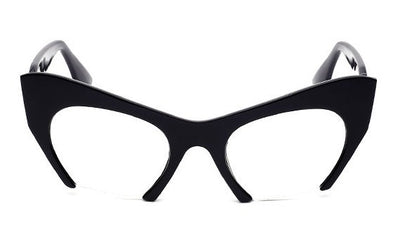 CCSPACE Ladies Small Half Frame Cat Eye Glasses Frames Women Brand Designer Optical Fashion Eyewear Computer Glasses 45292