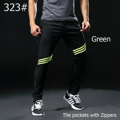 Gym Running Pants Men Athletic Football Training pants Soccer sport Pants Fitness Workout Jogging Quick Dry Sport Trousers