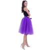 6Layers 65cm Fashion Skirt Pleated Skirts Womens Petticoat Bridesmaids Vintage Midi Skirt Jupe