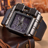 Oulm 3364 Casual Wristwatch Square Dial Wide Strap Men's Quartz Watch Luxury Brand Male Clock Super Big Men Watches montre homme