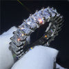 chicmaxonlineHandmade Finger ring 925 sterling Silver AAAAA Zircon Sona cz Engagement Wedding Band Rings For Women men Jewelry