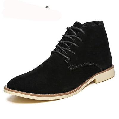 JINTOHO 2018 New Mens Winter Shoes Fashion Men Pig Suede Boots Pointed Toe Casual Men Shoes Winter Men Boots Cheap Male Boots