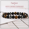 Natural Stone Hematite Stone Tiger Eye Beaded Strand Wrap Buddha Bracelets&Bangles for Men Male Jewelry Accessories