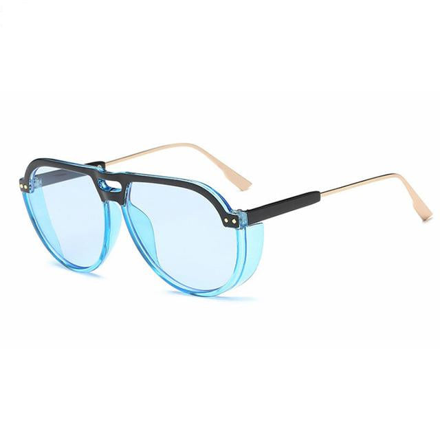 Sunglasses Men Women Vintage Steampunk 2018 Fashion Shades UV400 Vintage Brand Glasses