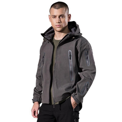 FREE SOLDIER outdoor camping instant waterproof windbreaker softshell jacket men's coat thermal outwear clothing large US size