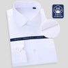 New Design Striped Men Shirts Pure Color Business Formal Dress Shirts Men Fashion