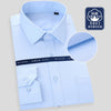 New Design Striped Men Shirts Pure Color Business Formal Dress Shirts Men Fashion