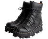 COSIDRAM Men Boots Cow Leather Winter Shoes Male Metal Decoration High Top Men Shoes Plus Size 48 49 50 BRM-030