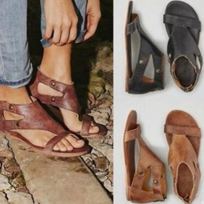 Summer Ladies Women Sandals Fashion Flat Roman Shoes Casual Shoes