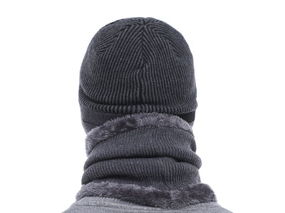 chicmaxonlineSkullies Beanies Men Scarf Knitted Hat Cap Male Plus Gorras Bonnet Warm Wool Thick Winter Hats For Men Women Beanie Hat