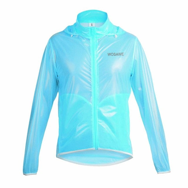 WOSAWE Outdoor Sports Waterproof Windproof Rain Cycling Bike Bicycle Running Jacket Coat Jersey Superlight Gray/ Blue/ Green