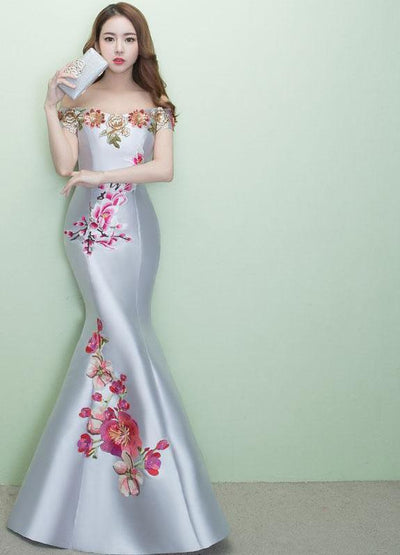 FADISTEE New arrival elegant prom party dress evening dresses  Robe De Soiree gown lace style trumpet flowers embroidery