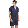 Mens Silk Satin Pajamas Pajama Pyjamas  Set  Sleepwear Set Loungewear S, M,L,XL,2XL,3XL ,4XL Short Sleeves
