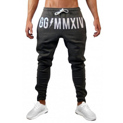 2018 Autumn New Mens cotton Sweatpants Gyms Fitness bodybuilding trousers Male Casual fashion Brand Pant Joggers Pencil Pants