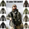Softshell Tactical Suits Men Outdoor Hiking Clothes Military Tactical Jacket Outdoor Camouflage Hunting Fleece Hooded Coat