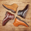 2019 Spring New Top Quality Men Red Boots Fashion Genuine Leather Luxury Brand Wings Formal Ankle Boots Winter Motorcycle Boots
