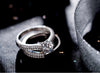 3 colors Couple Anniversary ring 5A Zircon Cz 925 sterling silver Engagement wedding Band rings for women Bridal Jewelry