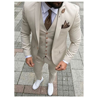 2022 Elegant Brand Slim Fit Smoking Suit Men