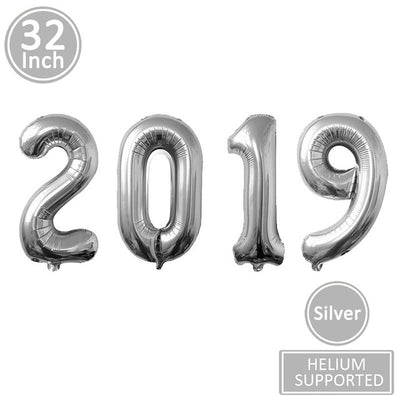 Lincaier 2019 Happy New Year Gold Foil Balloons Eve Party Decor 2018 Merry Christmas Decorations For Home Ornaments Santa Claus