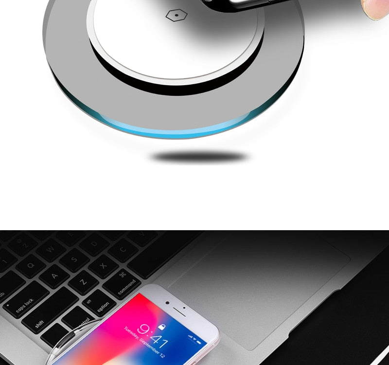 Qi Wireless Charger for Samsung Galaxy S9 S8 Plus Xiaomi mi 9 Suntaiho Fashion Charging Dock Cradle Charger for iphone XS MAX XR
