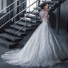 KKW891 Vestido de Noiva Ball Gown Princess Wedding Dress Lace Luxury Robe de Mariage Long Sleeves Vestidos de Novia