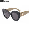 Luxury Big Cat Eye Sunglasses Women 2018 Fashion Shades UV400 CCSPACE Vintage Brand Glasses Designer Oculos 45614