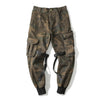 Autumn New Camouflage Cargo Pants Men Military Camo Buckle Straps Streetwear Jogger Pants Men Trousers