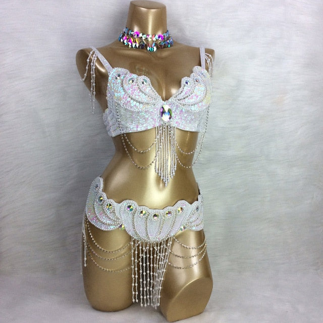 made to measure new belly dance costume set BRA+belt+NECKLACE  3piece/ set ,any size,34/36/38/40/42 B/C/D/DD