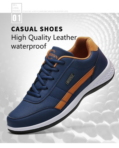 AODLEE Fashion Men Sneakers for Men Casual Shoes Breathable Lace up Mens Casual Shoes Spring Leather Shoes Men chaussure homme