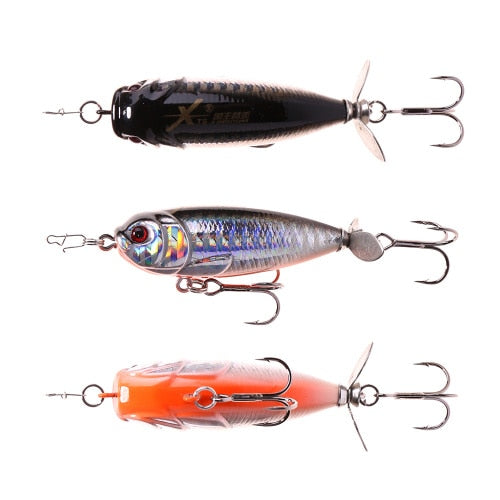 Kingdom 5.5cm/8.8g Floating Type Fishing Lure Pencil Baits Plastic Hard Bait Spinner Tail Seven Colors Available model 5283