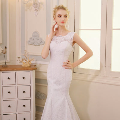 QQ Lover 2019 Mermaid Wedding Dress Cheap Vestido De Novia Wedding Gown 2019
