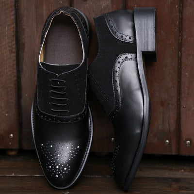 COSIDRAM Pointed Toe Men Dress Shoes Handmade Dress Leather Oxfords Formal Shoes For Male Spring 47 48 BRM-080