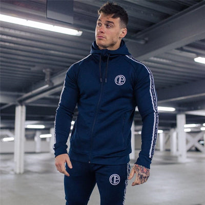Brand Autumn Sport Suits Men Fitness Tight Hoodies Joggers Sweatpants Sets Gym Jogging Tracksuits Jacket+Pants Running Set Male