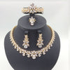 Bijoux Femme Ensemble Wedding Jewelry Sets For Women Sparkling AAA Zircon Copper Fashion Bridesmaid Jewelry Set