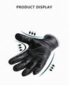 Winter Warm Men's Leather Gloves Black Touch Screen Gloves For Men Fashion Brand Winter Warm Mittens Full Finger handschuhe