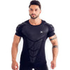 New Men Compression T-shirt Jogger Sporting Skinny Tee Shirt Male Gyms Fitness Bodybuilding Workout Black Tops Crossfit Clothing